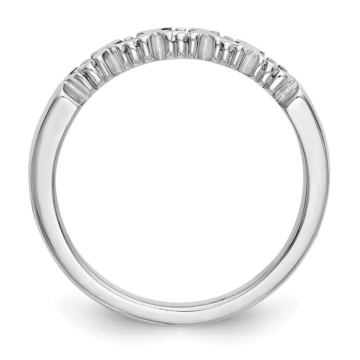 Rings Goldiacom 14K White Gold 5 Stone Diamond Band