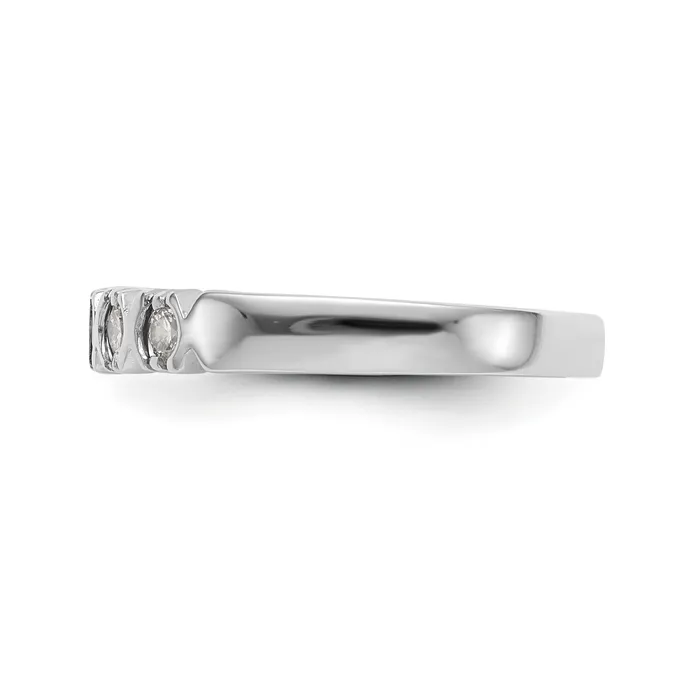 Rings Goldiacom 14K White Gold 5 Stone Diamond Band