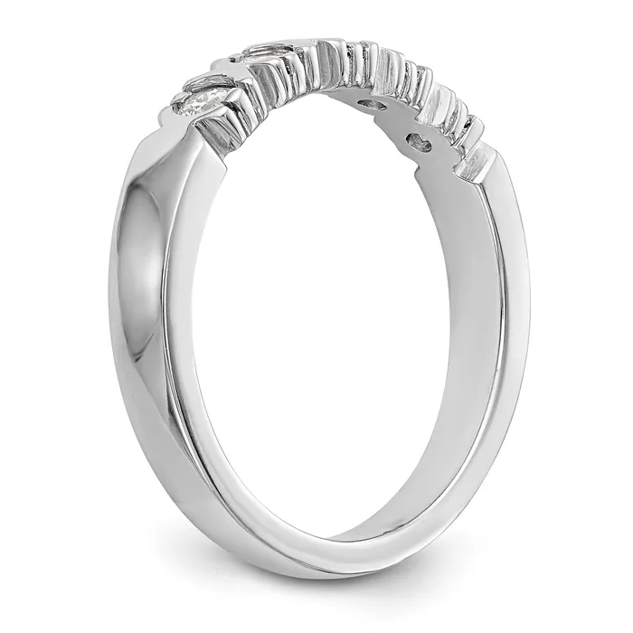 Rings Goldiacom 14K White Gold 5 Stone Diamond Band