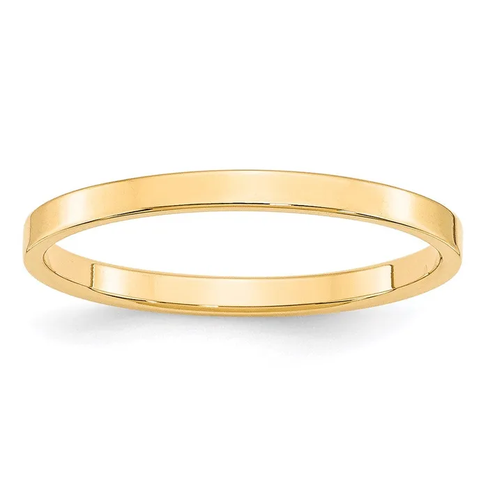 Rings Goldia Solid 10K Yellow Gold 2mm Light Weight Flat MensWomens Wedding Band Ring Size 12 Rings Goldia Solid 10K Yellow Gold 2mm Light Weight Flat MensWomens Wedding Band Ring Size 12
