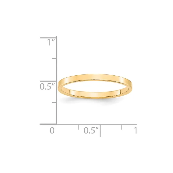 Rings Goldia Solid 10K Yellow Gold 2mm Light Weight Flat MensWomens Wedding Band Ring Size 12 Rings Goldia Solid 10K Yellow Gold 2mm Light Weight Flat MensWomens Wedding Band Ring Size 12
