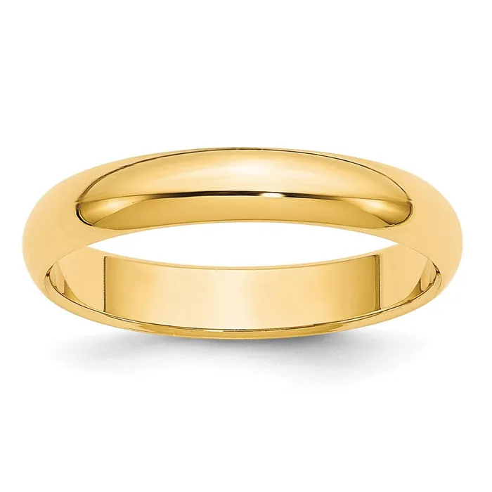Rings Goldia Solid 10K Yellow Gold 4mm HalfRound Wedding MensWomens Wedding Band Ring Size 105 Rings Goldia Solid 10K Yellow Gold 4mm HalfRound Wedding MensWomens Wedding Band Ring Size 105