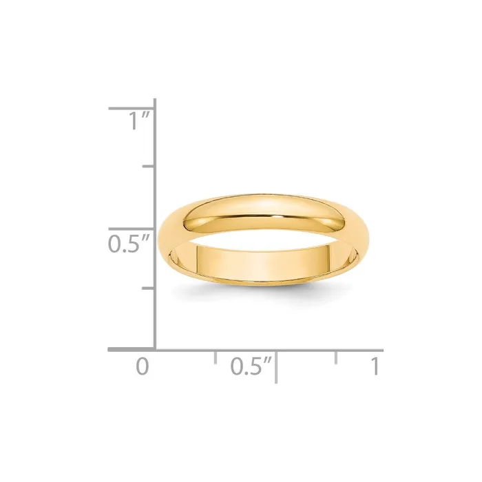Rings Goldia Solid 10K Yellow Gold 4mm HalfRound Wedding MensWomens Wedding Band Ring Size 105 Rings Goldia Solid 10K Yellow Gold 4mm HalfRound Wedding MensWomens Wedding Band Ring Size 105