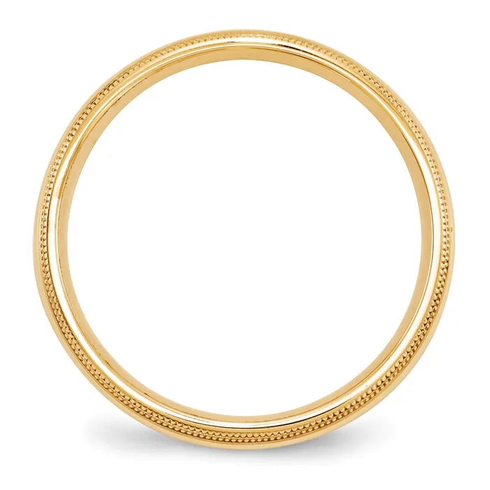 Rings Goldia Solid 14K Yellow Gold 5mm Double Milgrain Comfort Fit MensWomens Wedding Band Ring Size 95 Rings Goldia Solid 14K Yellow Gold 5mm Double Milgrain Comfort Fit MensWomens Wedding Band Ring Size 95