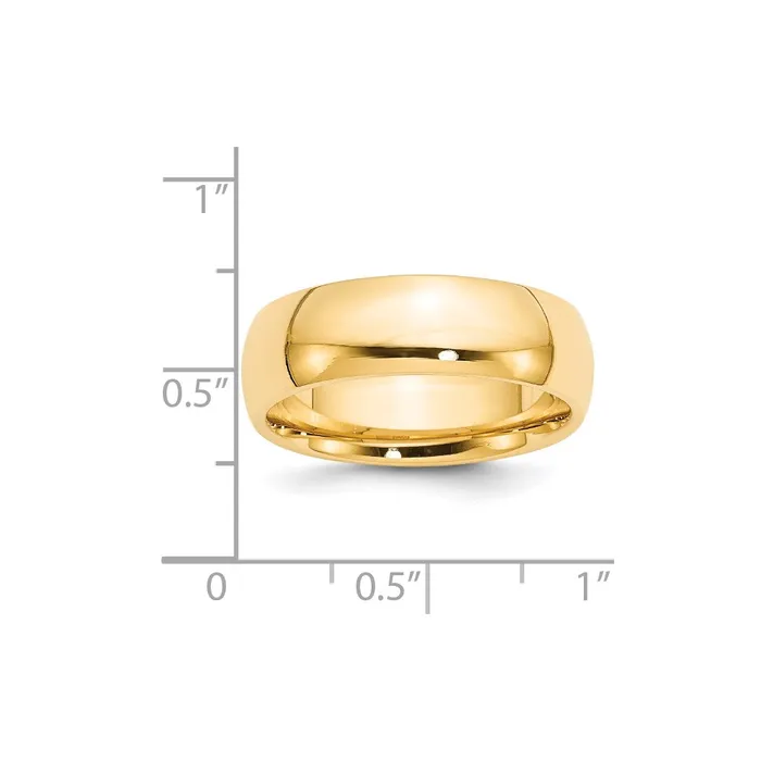 Rings Goldia Solid 14K Yellow Gold 7mm Comfort Fit MensWomens Wedding Band Ring Size 4 Rings Goldia Solid 14K Yellow Gold 7mm Comfort Fit MensWomens Wedding Band Ring Size 4