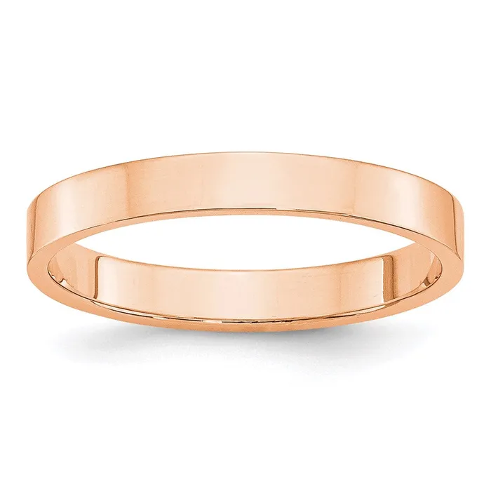 Rings Goldia Solid 18K Yellow Gold Rose Gold 3mm Light Weight Flat MensWomens Wedding Band Ring Size 85 Rings Goldia Solid 18K Yellow Gold Rose Gold 3mm Light Weight Flat MensWomens Wedding Band Ring Size 85
