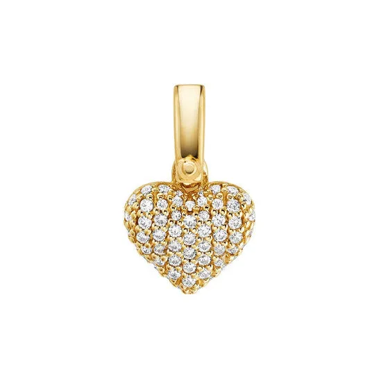 Rings JMS always Original Michael Kors 4k Goldplated Sterling Silver Pave Heart Charm Rings JMS always Original Michael Kors 4k Goldplated Sterling Silver Pave Heart Charm
