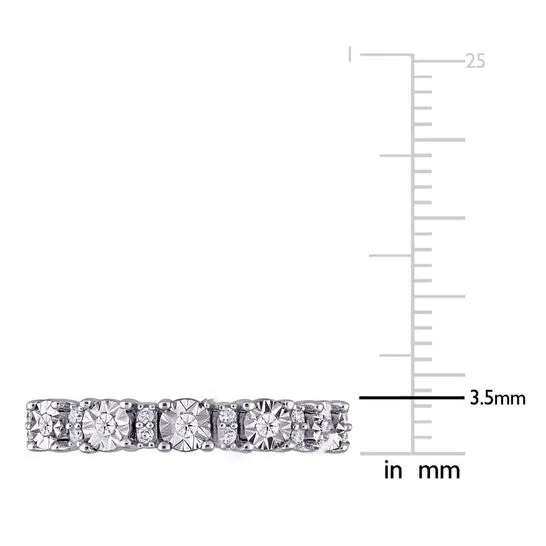 Rings Original Amour 10k White Gold 110 CT TDW Diamond Eternity Ring JMS always Rings Original Amour 10k White Gold 110 CT TDW Diamond Eternity Ring JMS always