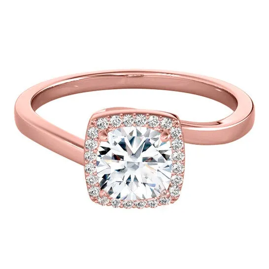 Rings Original Maulijewels 315 Carat Halo Moissanite Diamond Engagement Ring For Women In 14K Solid Rose Gold JMS always Rings Original Maulijewels 315 Carat Halo Moissanite Diamond Engagement Ring For Women In 14K Solid Rose Gold JMS always