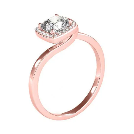 Rings Original Maulijewels 315 Carat Halo Moissanite Diamond Engagement Ring For Women In 14K Solid Rose Gold JMS always Rings Original Maulijewels 315 Carat Halo Moissanite Diamond Engagement Ring For Women In 14K Solid Rose Gold JMS always