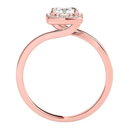 Rings Original Maulijewels 315 Carat Halo Moissanite Diamond Engagement Ring For Women In 14K Solid Rose Gold JMS always Rings Original Maulijewels 315 Carat Halo Moissanite Diamond Engagement Ring For Women In 14K Solid Rose Gold JMS always
