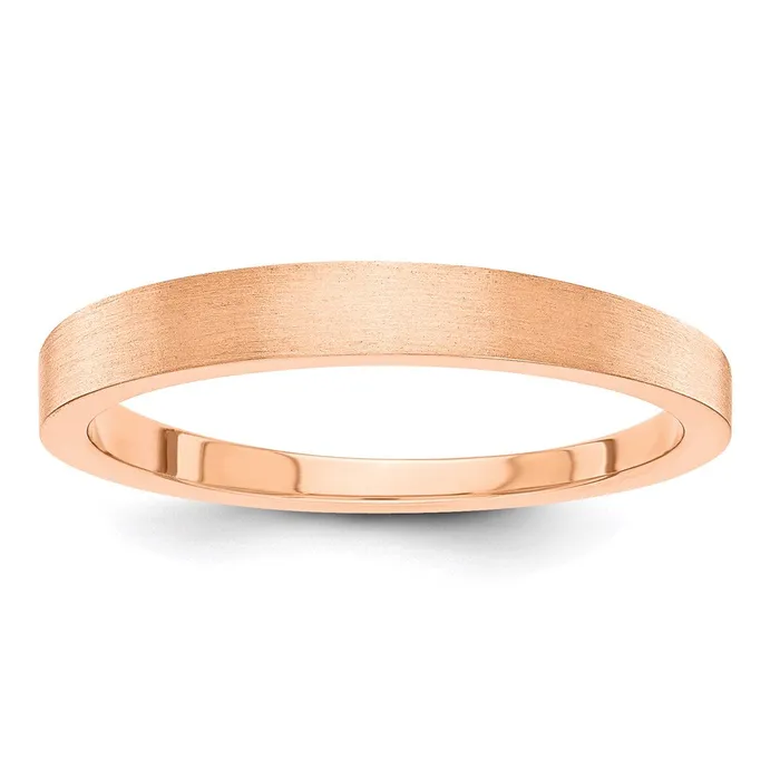 Rings Solid 10K Rose Gold 3mm Satin Tapered MensWomens Wedding Band Ring Size 45 Goldia Rings Solid 10K Rose Gold 3mm Satin Tapered MensWomens Wedding Band Ring Size 45 Goldia