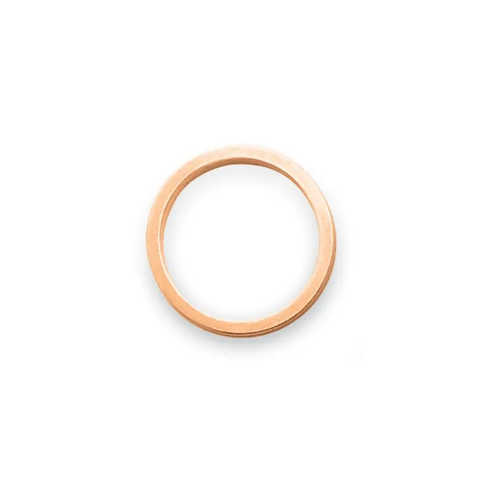 Rings Solid 10K Rose Gold 3mm Satin Tapered MensWomens Wedding Band Ring Size 45 Goldia Rings Solid 10K Rose Gold 3mm Satin Tapered MensWomens Wedding Band Ring Size 45 Goldia