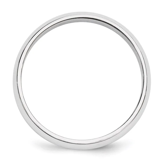 Solid 10K White Gold 5mm Half Round MensWomens Wedding Band Ring Size 13 Goldia Rings Solid 10K White Gold 5mm Half Round MensWomens Wedding Band Ring Size 13 Goldia Rings