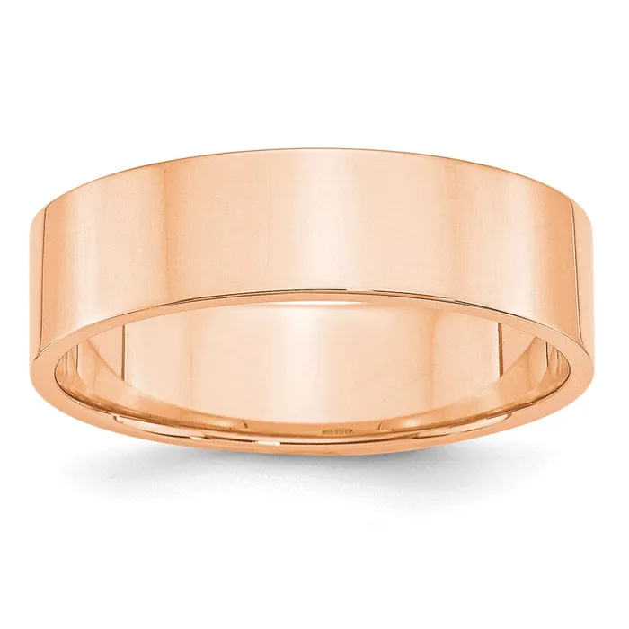 Solid 10K Yellow Gold Rose Gold 6mm Light Weight Flat MensWomens Wedding Band Ring Size 55 Goldia Rings Solid 10K Yellow Gold Rose Gold 6mm Light Weight Flat MensWomens Wedding Band Ring Size 55 Goldia Rings
