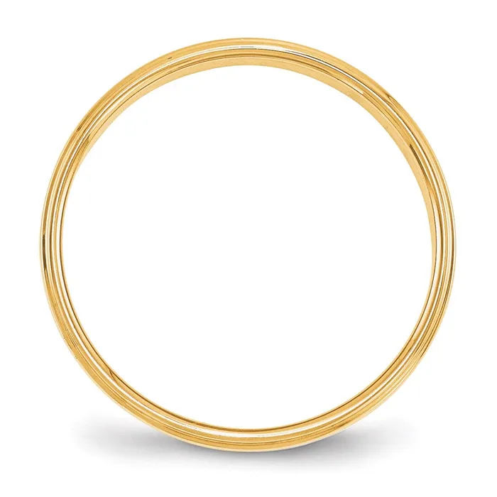 Solid 14K Yellow Gold 4mm Flat with Step Edge MensWomens Wedding Band Ring Size 85 Goldia Rings Solid 14K Yellow Gold 4mm Flat with Step Edge MensWomens Wedding Band Ring Size 85 Goldia Rings