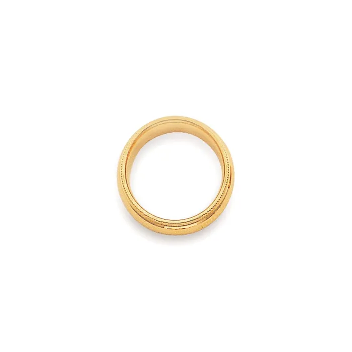 Solid 14K Yellow Gold 4mm Milgrain Comfort Wedding MensWomens Wedding Band Ring Size 45 Goldia Rings Solid 14K Yellow Gold 4mm Milgrain Comfort Wedding MensWomens Wedding Band Ring Size 45 Goldia Rings
