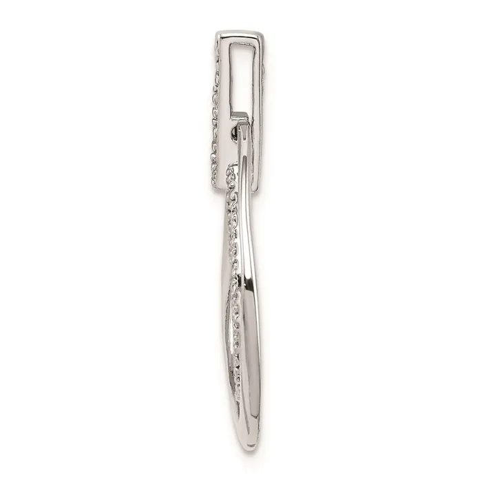 Sterling Silver Rhodium Plated Diamond Pendant Goldia Necklaces