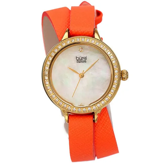Watches JMS always Original Burgi Diamond White Mother of Pearl Dial Ladies Watch BUR224OR Watches JMS always Original Burgi Diamond White Mother of Pearl Dial Ladies Watch BUR224OR