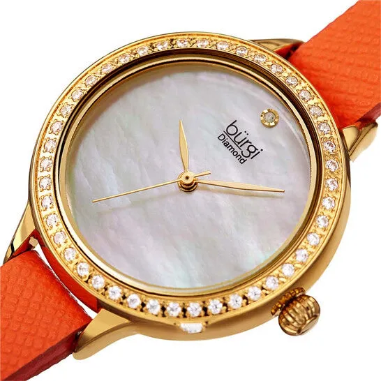 Watches JMS always Original Burgi Diamond White Mother of Pearl Dial Ladies Watch BUR224OR Watches JMS always Original Burgi Diamond White Mother of Pearl Dial Ladies Watch BUR224OR