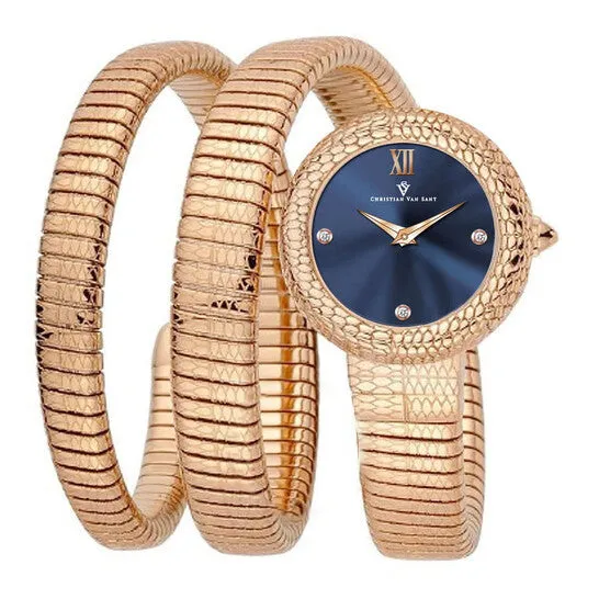 Watches JMS always Original Christian Van Sant Naga Quartz Blue Dial Ladies Watch CV0892 Watches JMS always Original Christian Van Sant Naga Quartz Blue Dial Ladies Watch CV0892
