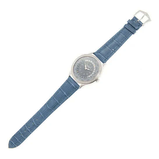 Watches JMS always Original Patek Philippe Complications World Time Automatic Diamond Blue Dial Watch 7130G014