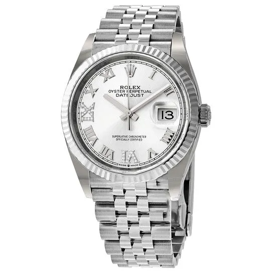Watches JMS always Original Rolex Datejust 36 Automatic Silver Diamond Dial Ladies Jubilee Watch 126234SRDJ Watches JMS always Original Rolex Datejust 36 Automatic Silver Diamond Dial Ladies Jubilee Watch 126234SRDJ