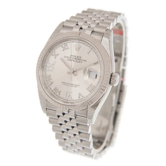 Watches JMS always Original Rolex Datejust 36 Automatic Silver Diamond Dial Ladies Jubilee Watch 126234SRDJ Watches JMS always Original Rolex Datejust 36 Automatic Silver Diamond Dial Ladies Jubilee Watch 126234SRDJ