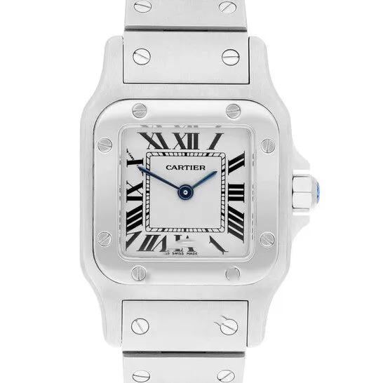 Watches Original Preowned Cartier Santos Quartz Silver Dial Ladies Watch W20056D6 JMS always Watches Original Preowned Cartier Santos Quartz Silver Dial Ladies Watch W20056D6 JMS always