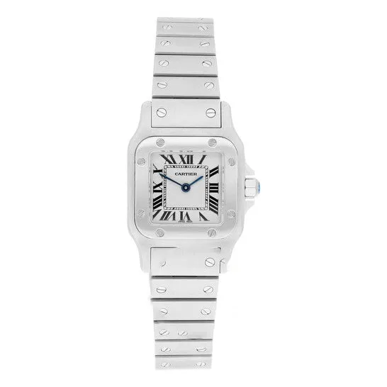 Watches Original Preowned Cartier Santos Quartz Silver Dial Ladies Watch W20056D6 JMS always Watches Original Preowned Cartier Santos Quartz Silver Dial Ladies Watch W20056D6 JMS always