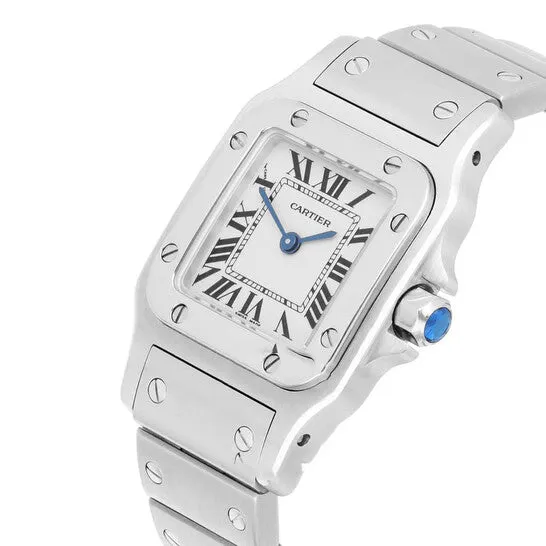 Watches Original Preowned Cartier Santos Quartz Silver Dial Ladies Watch W20056D6 JMS always Watches Original Preowned Cartier Santos Quartz Silver Dial Ladies Watch W20056D6 JMS always