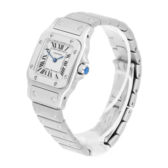 Watches Original Preowned Cartier Santos Quartz Silver Dial Ladies Watch W20056D6 JMS always Watches Original Preowned Cartier Santos Quartz Silver Dial Ladies Watch W20056D6 JMS always