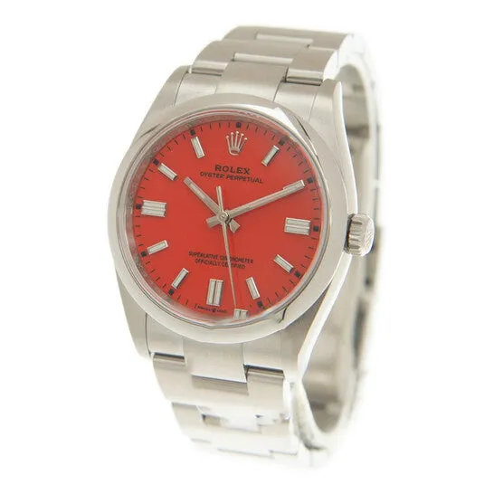 Watches Original Rolex Oyster Perpetual 36 Automatic Chronometer Coral Red Dial Watch 126000CRLRDSO JMS always Watches Original Rolex Oyster Perpetual 36 Automatic Chronometer Coral Red Dial Watch 126000CRLRDSO JMS always