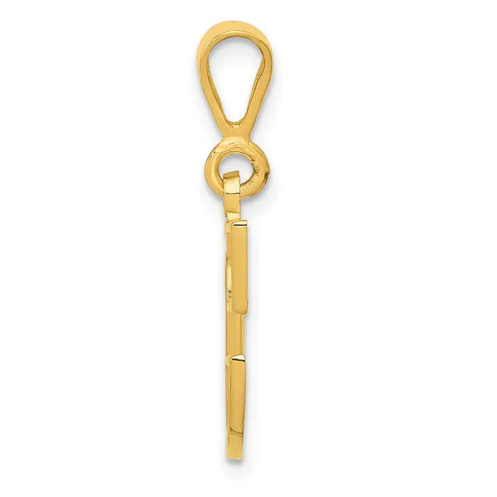 10k Yellow Gold Initial C Pendant TreasureFineJewelers Necklaces