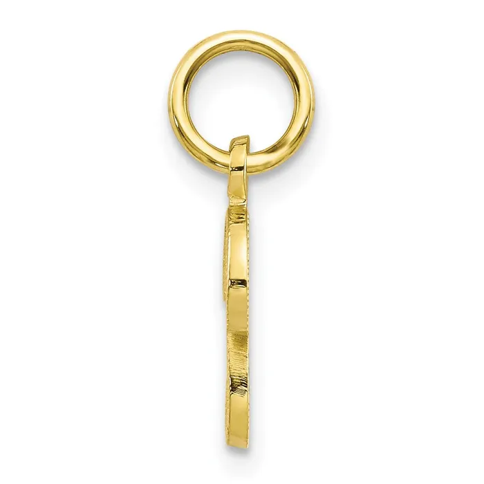 10k Yellow Gold Initial P Charm TreasureFineJewelers Charm Necklaces