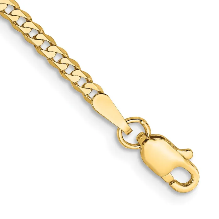 14K 7 inch 22mm Flat Beveled Curb with Lobster Clasp Bracelet TreasureFineJewelers Bracelets 14K 7 inch 22mm Flat Beveled Curb with Lobster Clasp Bracelet TreasureFineJewelers Bracelets