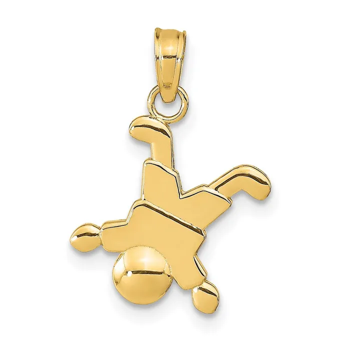 14K Little Boy Pendant TreasureFineJewelers Necklaces