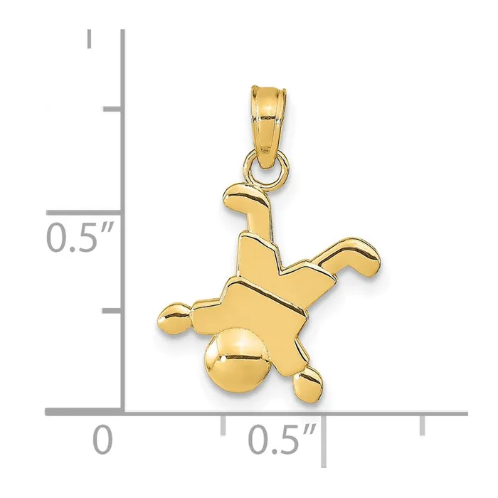 14K Little Boy Pendant TreasureFineJewelers Necklaces