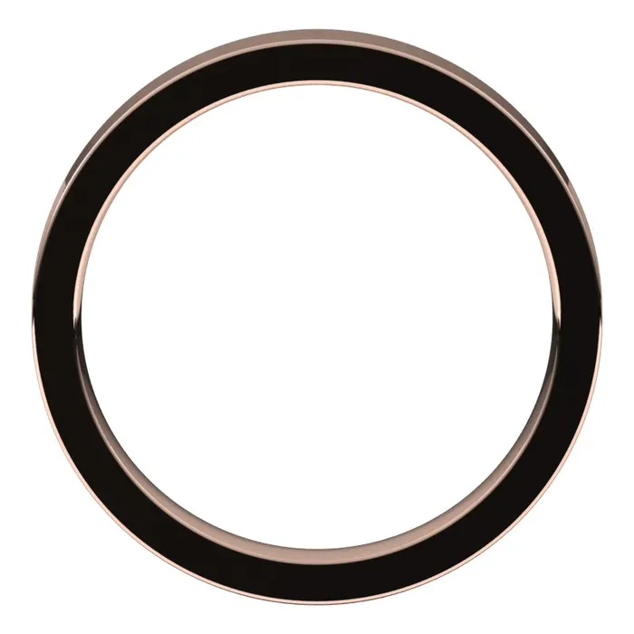 14K Rose Gold 3 mm flat comfort fit Wedding Band TreasureFineJewelers Rings