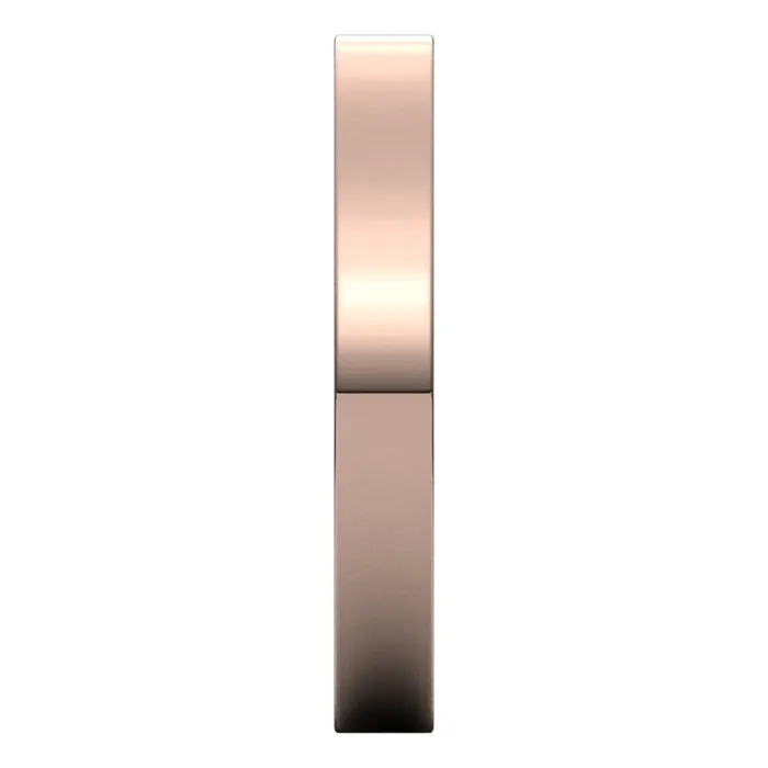 14K Rose Gold 3 mm flat comfort fit Wedding Band TreasureFineJewelers Rings