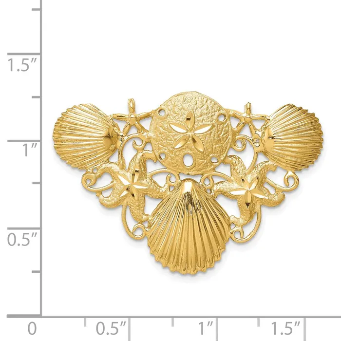 14k Sea Life Diamondcut Omega Slide TreasureFineJewelers Rings