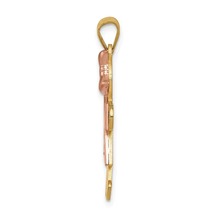 14k Twotone A Diamond Kid Pendant TreasureFineJewelers Rings