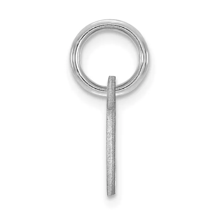 14k White Gold Upper case Letter C Initial Charm TreasureFineJewelers Charm Necklaces