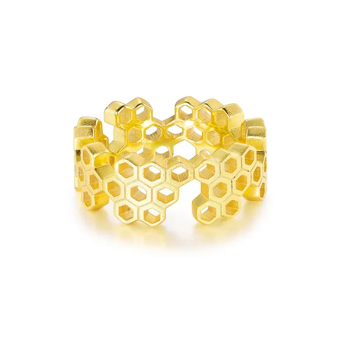 Bracelets Honeycomb With Honey Ring Earrings Necklaces Bracelet Jewelry Sets designed by LifeWithMaK Trendolla Jewelry