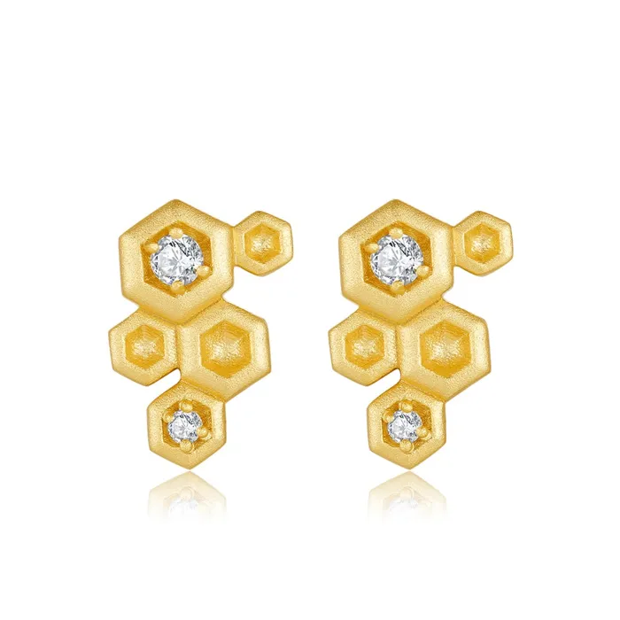 Bracelets Honeycomb With Honey Ring Earrings Necklaces Bracelet Jewelry Sets designed by LifeWithMaK Trendolla Jewelry
