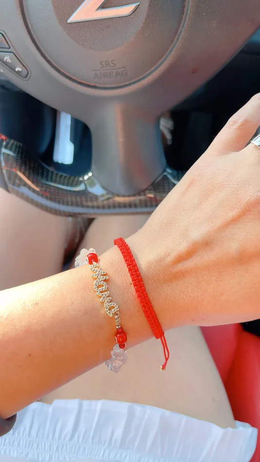 Bracelets MP Jewelry Red Clear Quartz Mama Bracelet