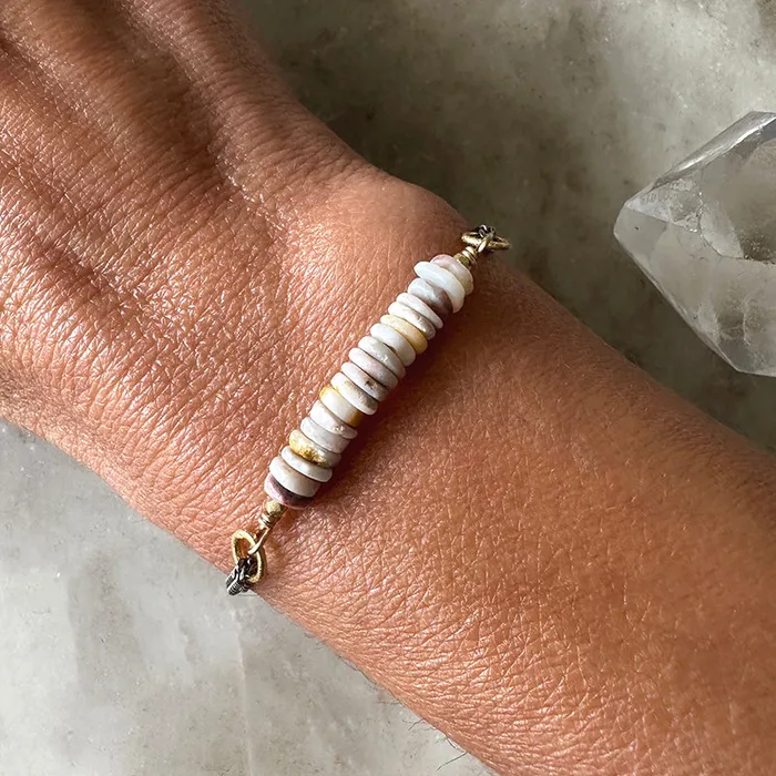 Bracelets Robindira Unsworth Irina White Opal Bracelet