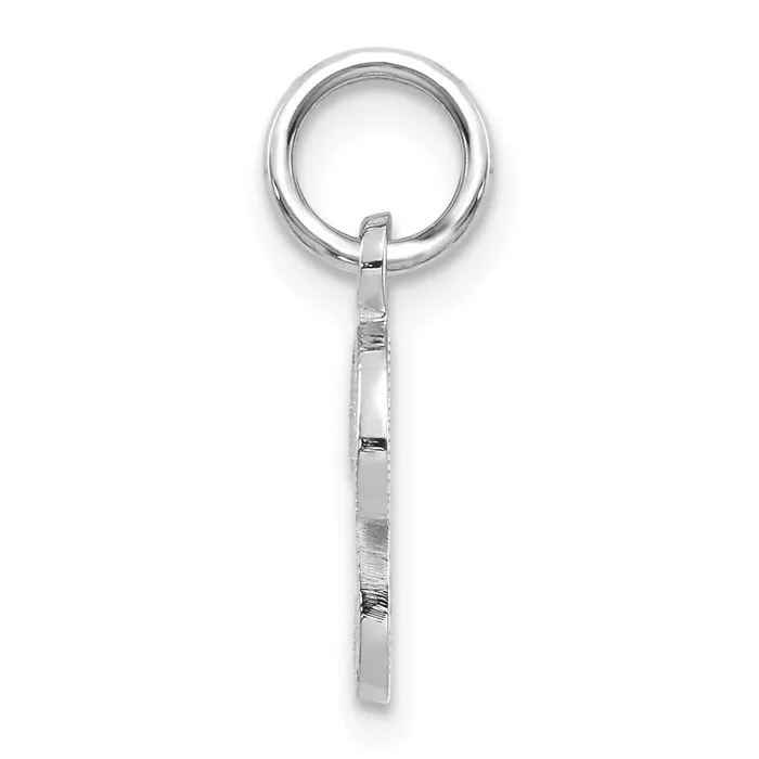 Charm Necklaces TreasureFineJewelers 10KW Initial P Charm