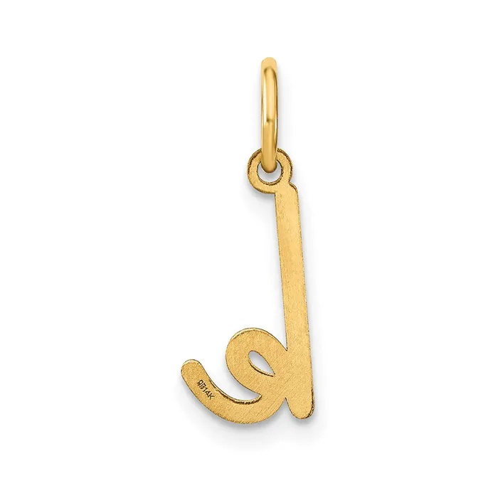 Charm Necklaces TreasureFineJewelers 14k Yellow Gold Lower case Letter K Initial Charm