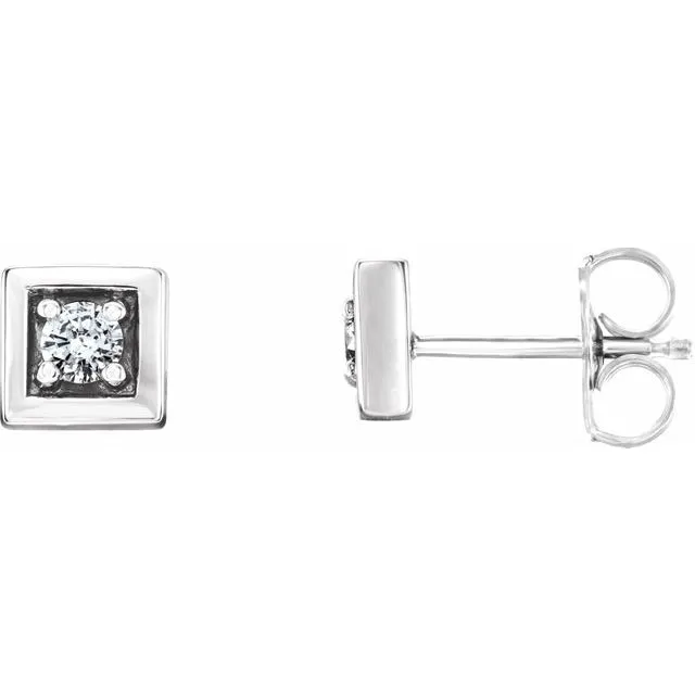 Earrings Sterling Silver 18 CTW Diamond Earrings TreasureFineJewelers